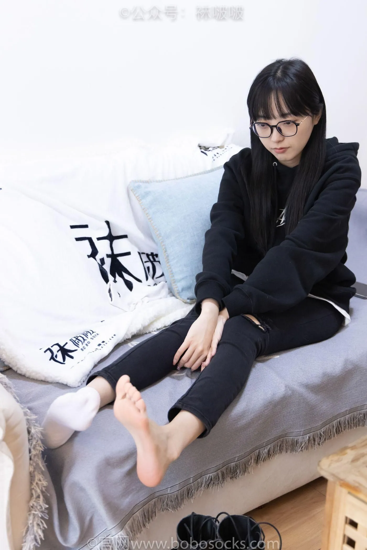 [BoBoSocks袜啵啵]NO.061 稚予-短靴、白棉袜、裸足 [145P]插图7